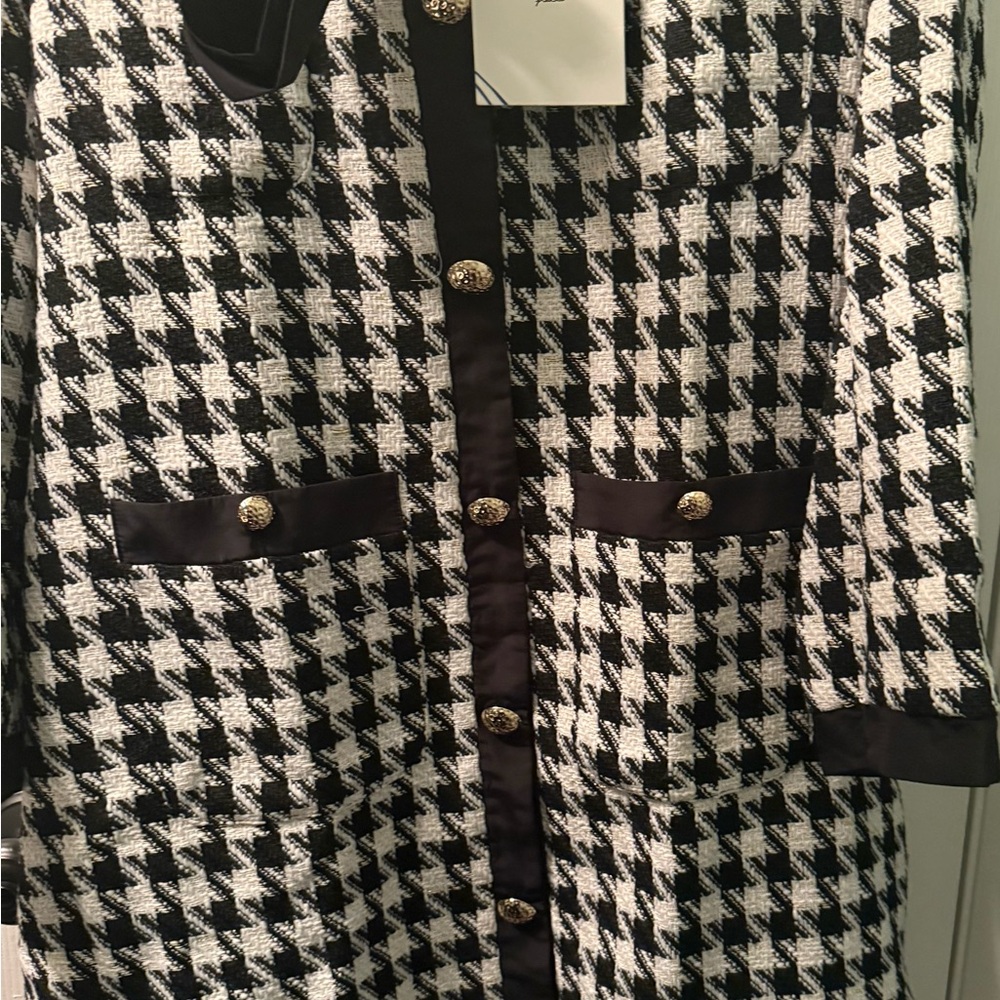 NWT POMANDER PLACE, Coco Tweed Bow Dress, XL - Picture 9 of 15